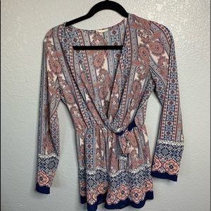 floral Purple Romper